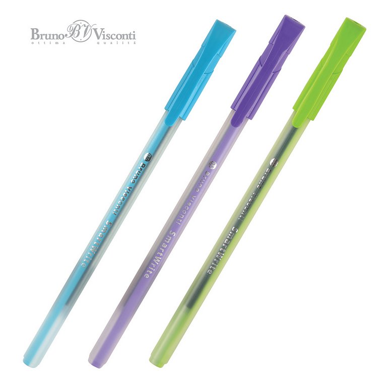 Ручка шариковая BV SmartWrite "Special" 0,5мм синяя (линия 0,4мм) одноразовая