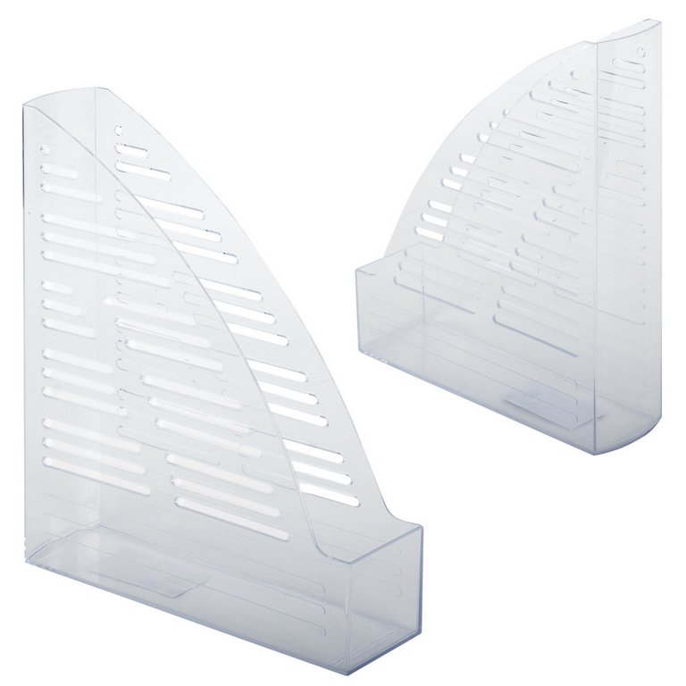 Лоток вертикальный 70 мм BRAUBERG ""Standard" прозрачный