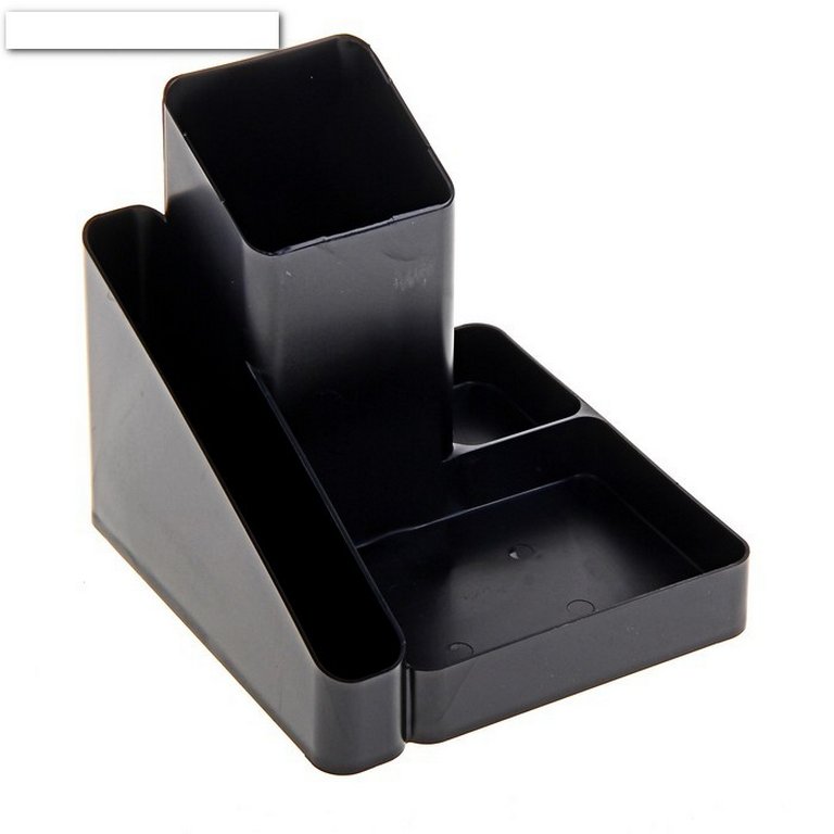 Подставка наст д/канц. принадлеж. Стамм "Имидж" 4 отд. черная