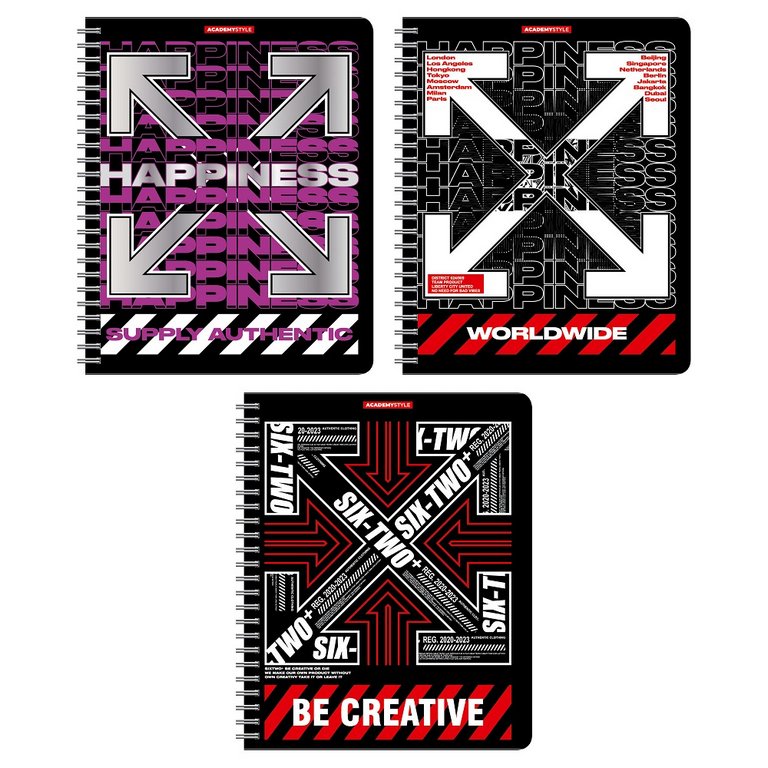 Тетрадь 96 лист кл. А5 на спирали "Стрелки"