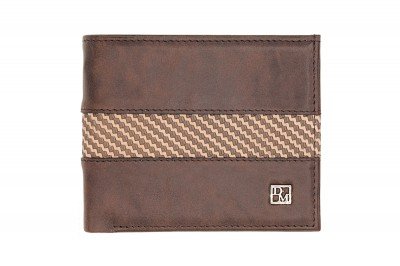 Портмоне D.Morelli мужское "Бранд" нат.кожа, коричневое