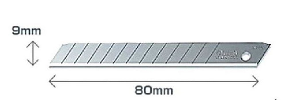 Лезвия запас. для ножей (м) 0,9 см 10шт/уп Lamark