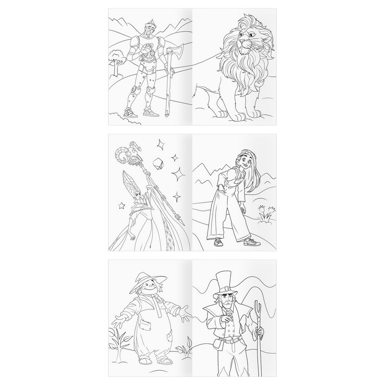 Раскраска А5 "Волшебник Изумрудного города" 8 стр ТРИ СОВЫ