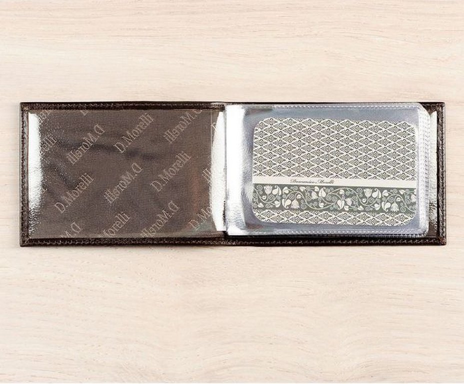 Визитница D.Morelli "Brown" нат. кожа