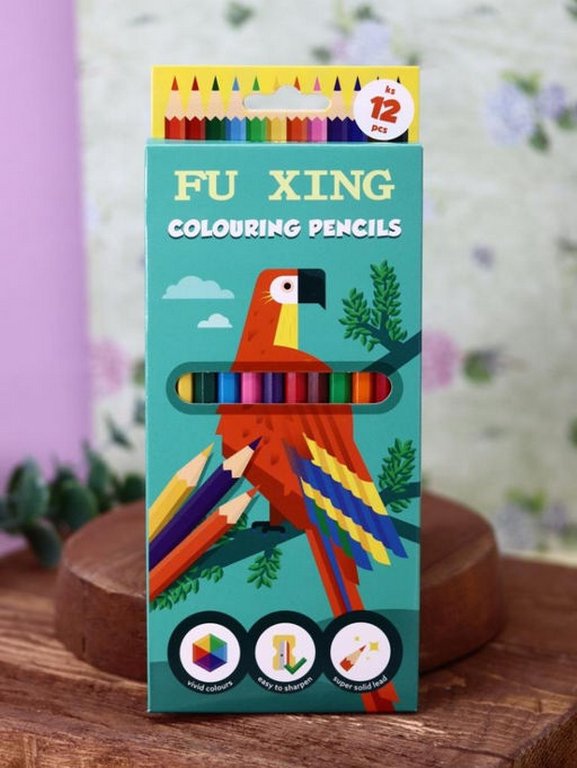 Набор карандашей  12 цв. "Fu Xing"