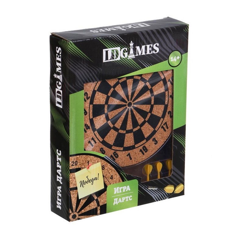 Дартс 15.4 см пробка, 6 дротиков