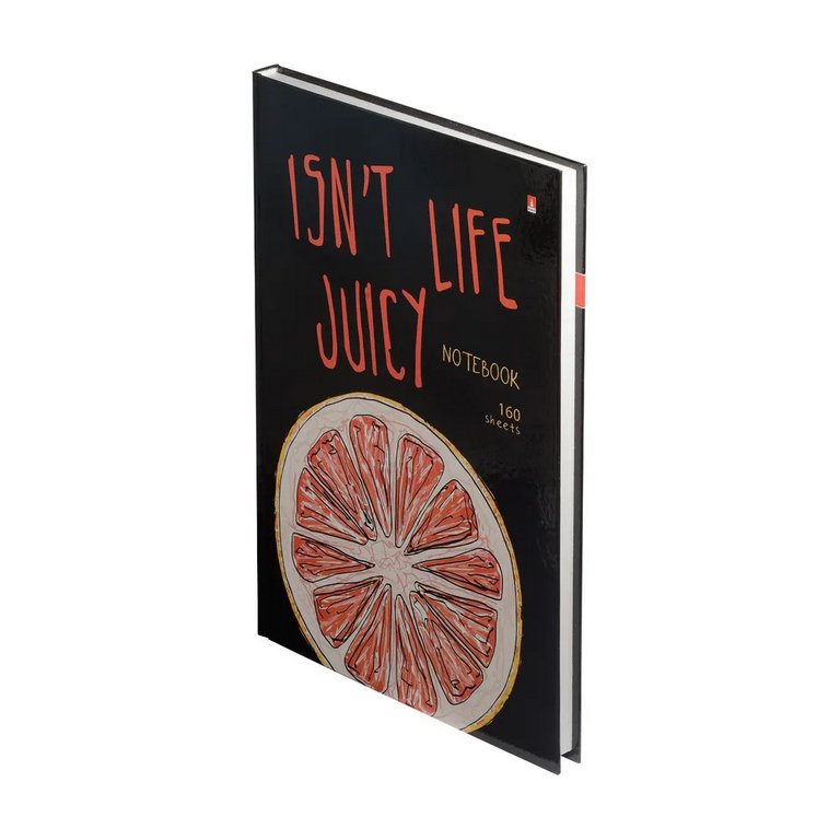 Бизнес-блокнот А4 160л, 210*297 мм., Альт "JUICY LIFE. ГРЕЙПФРУТ"