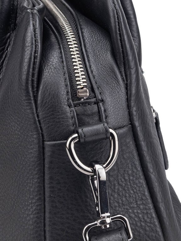 Сумка женская Dr.Koffer 28х19х13см см, нат.кожа черная