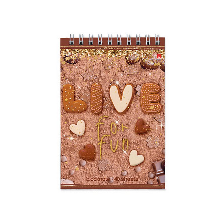 Блокнот А6  40л.,  94*132 мм, на гребне Альт "SWEET LIFE" 5 видов