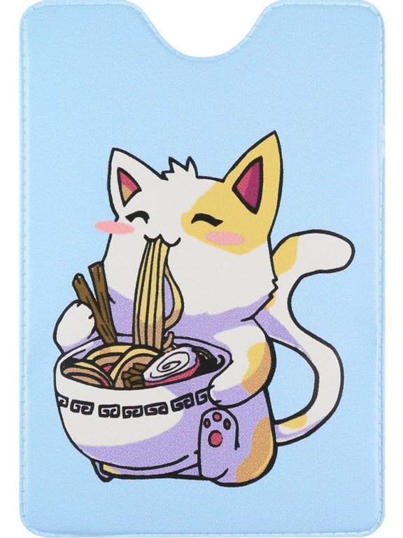 Обложка для проездного билета "МисоКот" из ПВХ 7*9,5 см
