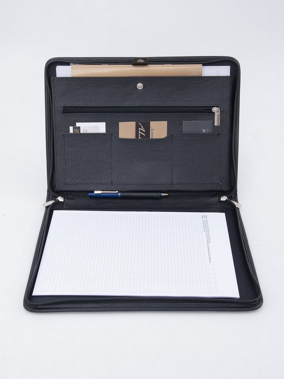 Папка Baron натур. кожа, черная 34*25*3 см