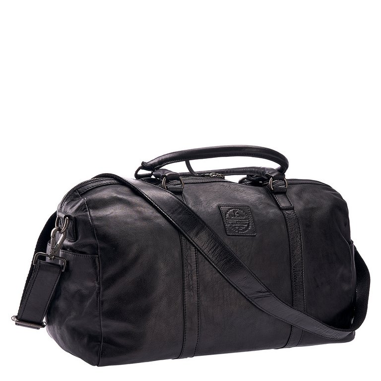 Сумка дорожная Dr.Koffer 50х32х20см нат. кожа, черный