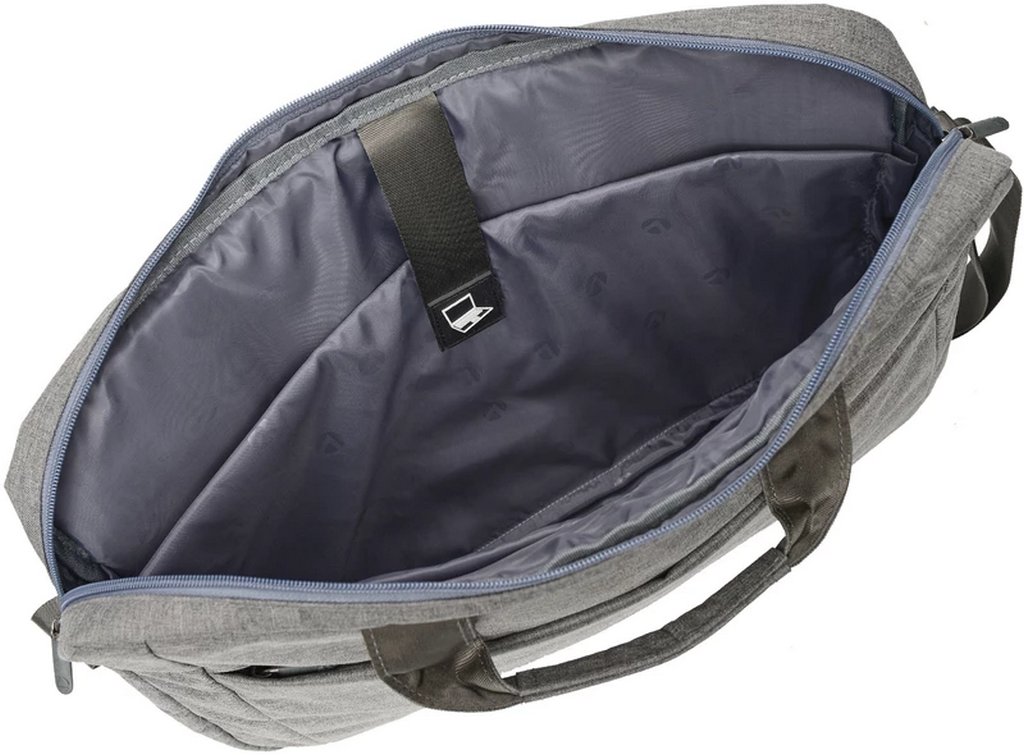 Сумка для ноутбука "Lamark" 17.3" (460х320х60 мм) цв. светло-серый