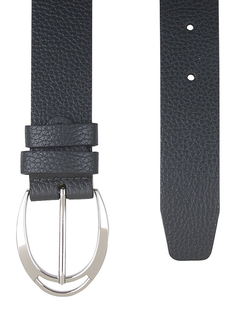 Ремень Alliance нат. кожа,  ширина 35мм, смок