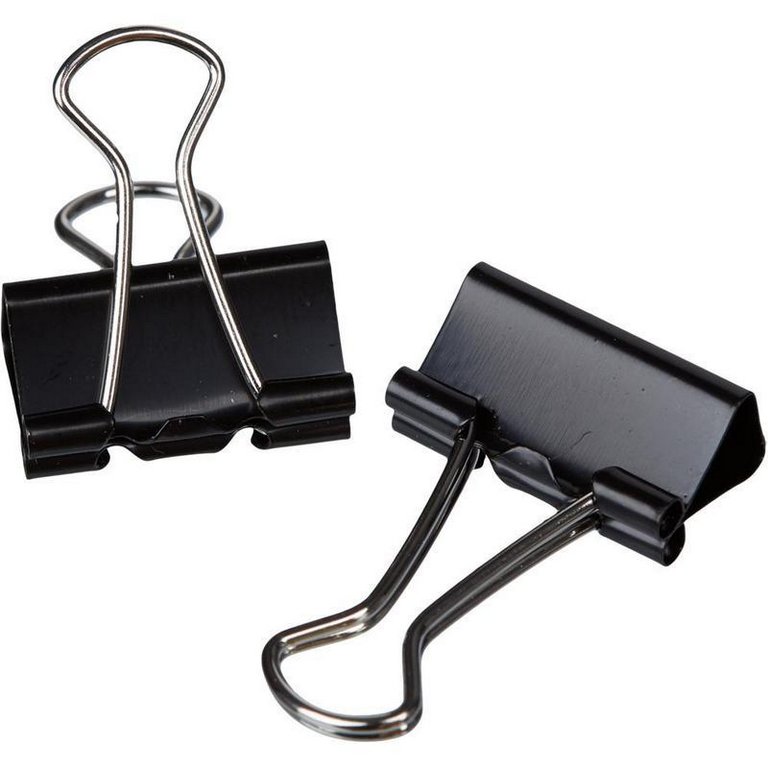 Зажим для бумаг 25 мм черный