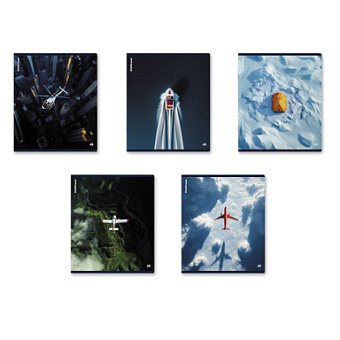 Тетрадь 48 лист кл. А5 на скрепке "Top View" 5 ВИДОВ