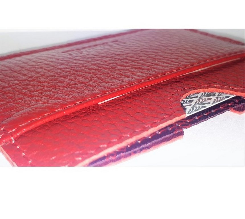 Картхолдер D.Morelli "Монтана" нат.кожа, цв. красный