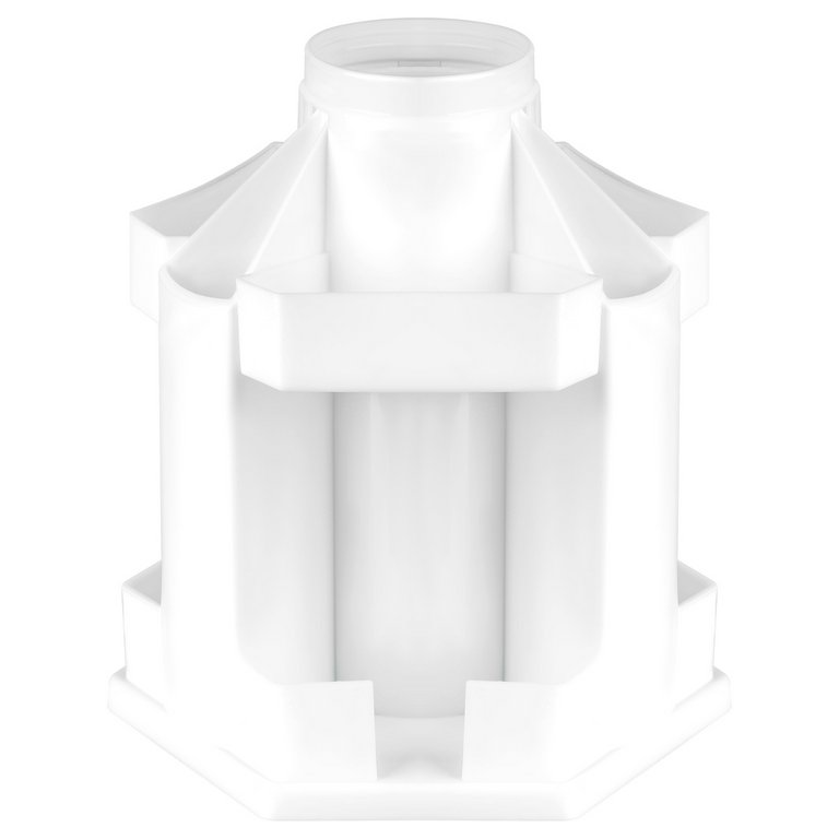 Подставка наст д/канц. принадлеж. Стамм "Maxi Desk", 10 отд., белая (вращающаяся)