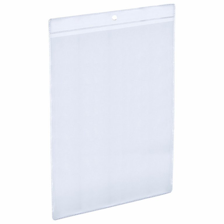 Папка-карман A4 пластик 0,20 мм с кругл. отвертс. BRAUBERG