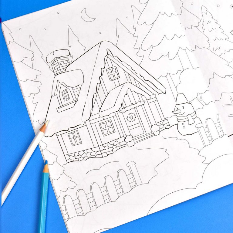 Раскраска А4 "Времена года. Зима" 8л Феникс+