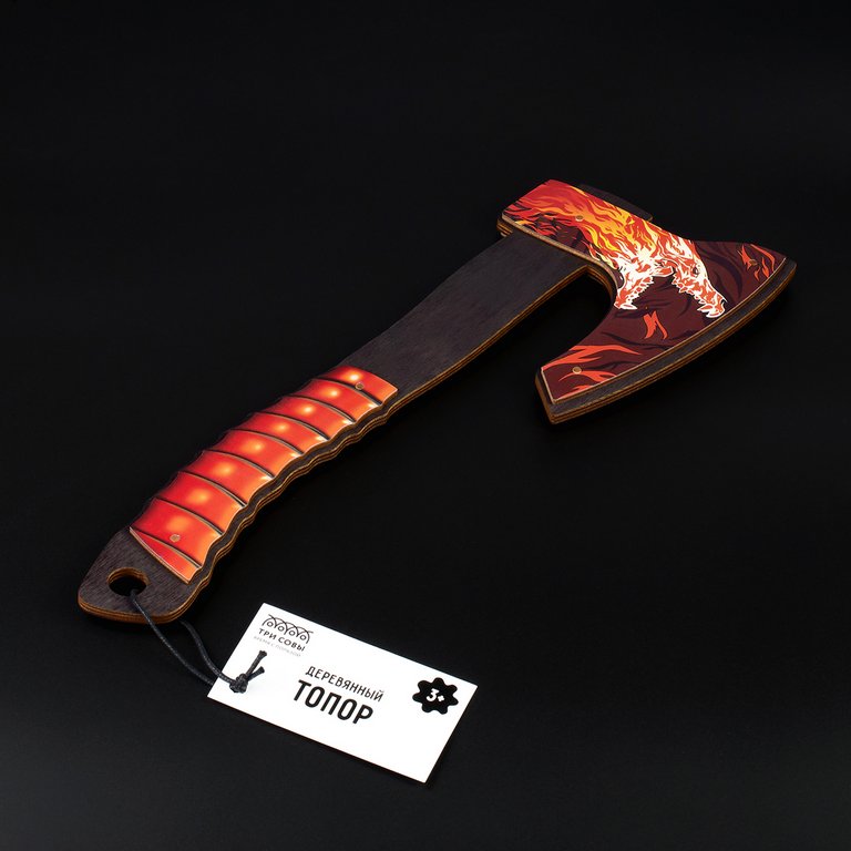 Игрушка Топор "Вой", дерево ТРИ СОВЫ