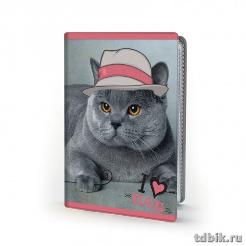 Визитница на 28 карт "Кот в шляпе"