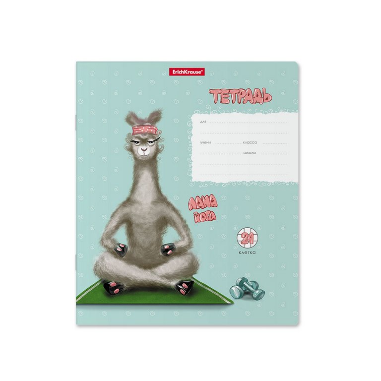 Тетрадь 24 лист кл. А5  "Лама" 5 видов