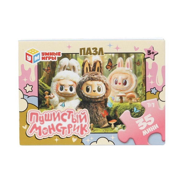 Пазлы   35 дет. "Пушистый монстрик" Умные игры