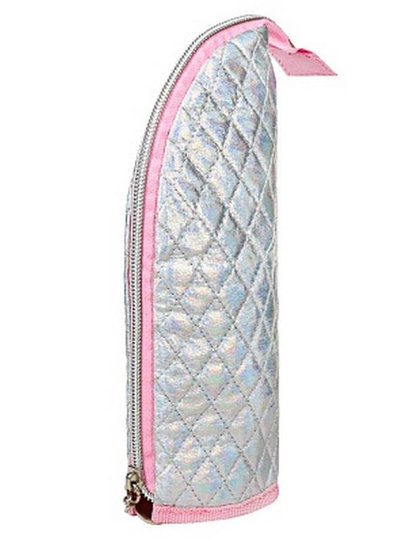 Пенал  для девочки  настольный вертикальный "Стеганый перламутр"