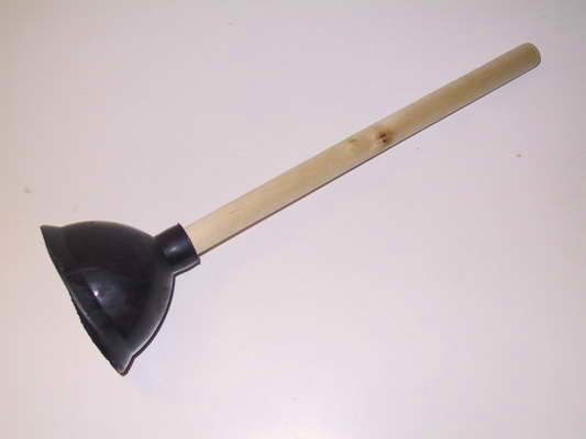 Вантуз с дер. ручкой