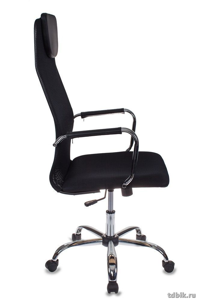 Кресло руководителя Бюрократ KB-9/BLACK  (сетка ткань крестовина хром, цв. Черный)