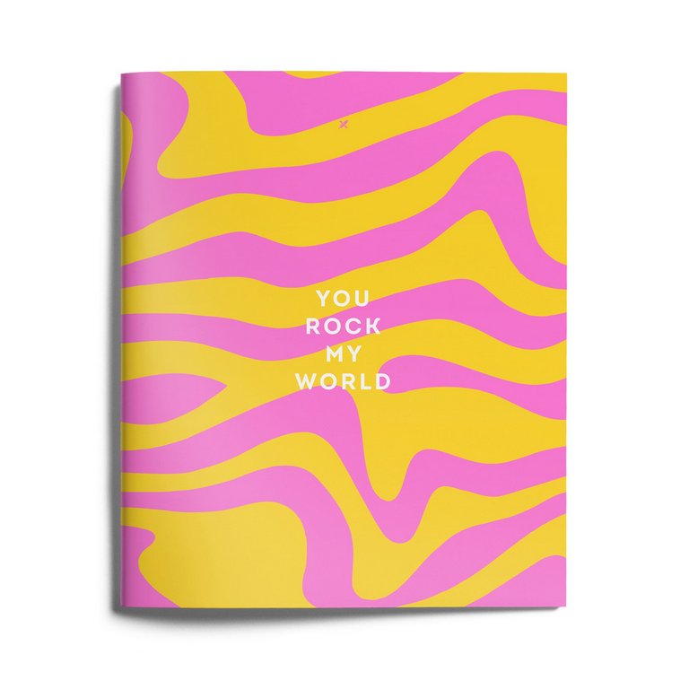 Тетрадь 48 лист кл. А5 на скрепке LOREX "JOY" мел. карт. запечатка форзаца, soft touch