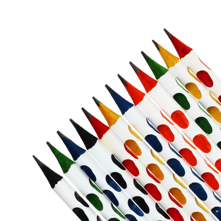 Карандаш ч/г с выемками HB трехгранный JOOYDOO "Микс" с ластиком