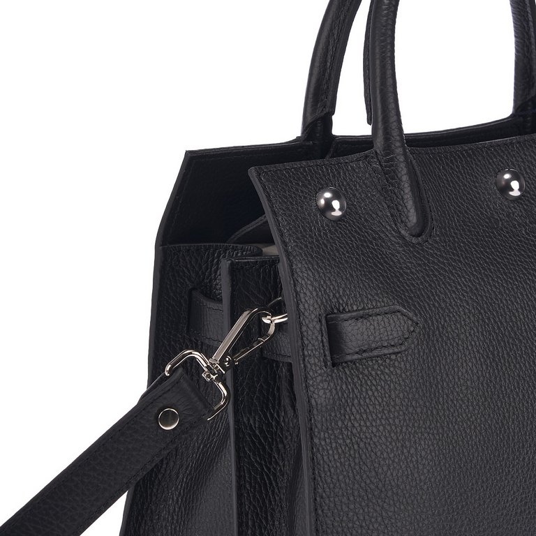 Сумка женская Dr.Koffer 32х26х11см см, нат.кожа черная