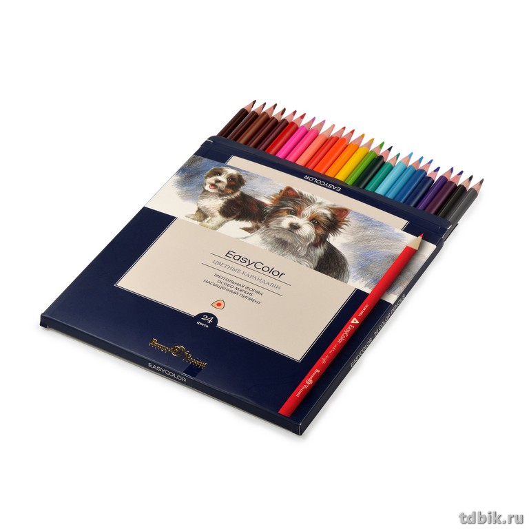 Набор карандашей  24 цв. трехгранные Bruno Visconti "EASYCOLOR"