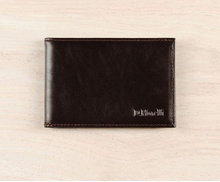 Визитница на 32 визитки D.Morelli "Brown gl", нат.кожа