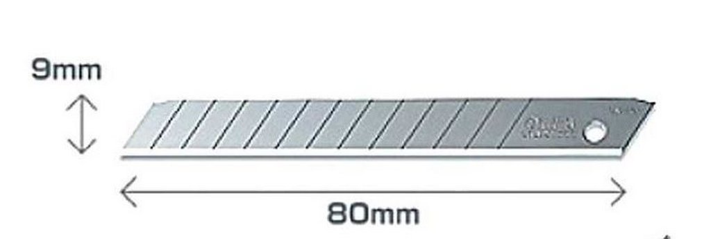 Лезвия запас. для ножей (м) 0,9 см 10 шт/уп ErichKrause