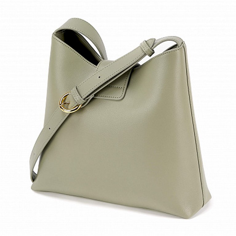 Сумка женская Jane's Story зеленая, нат. кожа