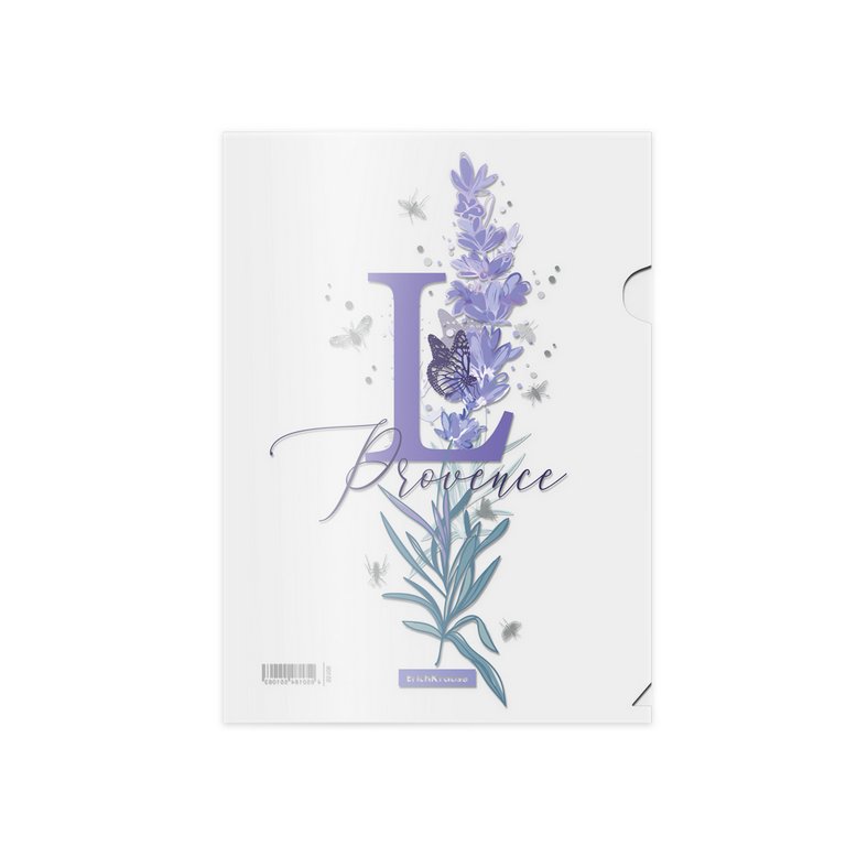 Папка-уголок A4 пластик 0,16 мм Erich Krause "Lavender" ассорти