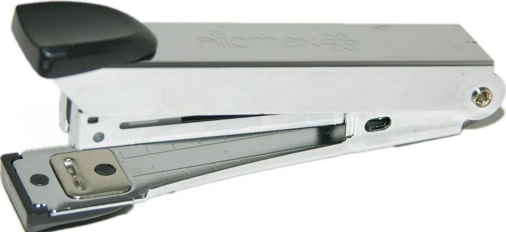 Степлер № 10 до 15л металлический, Attomex, черный с антистеплером