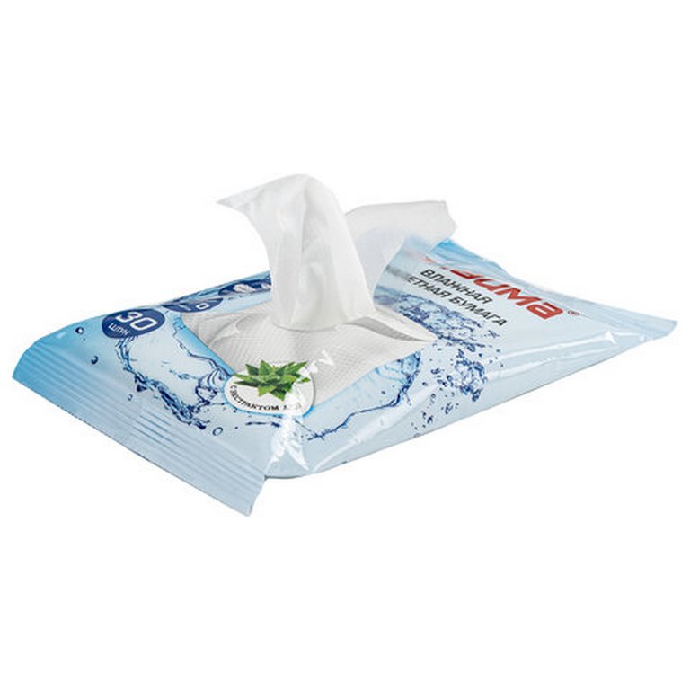 Туалетная бумага влажная ЛАЙМА 30 шт/уп.