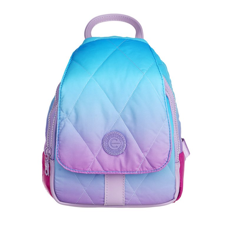 Рюкзак молодежный женский 26*21*12 см "Лазурь" нейлон, иск. кожа