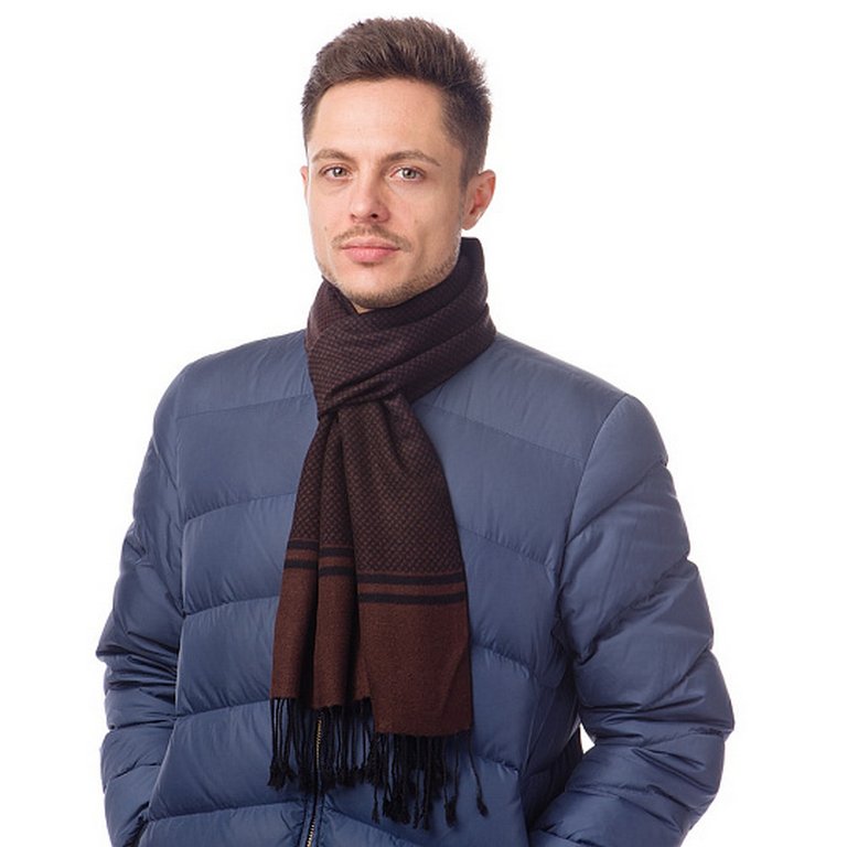 Шарф мужской Dr.Koffer 30x192 см, 50% шелк, 50% вискоза