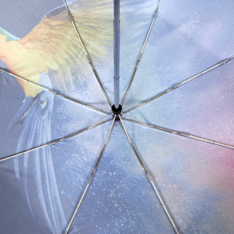 Зонт женский суперавтомат Fabretti, облегченный, 3 сложения, сатин