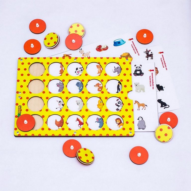 Игра развивающая Память "Найди пару" (дерево) WOODLENDTOYS