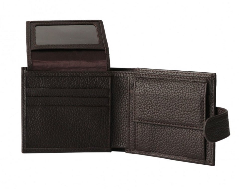 Портмоне D.Morelli мужское "Texas" с хляст., нат.кожа, цвет коричневый