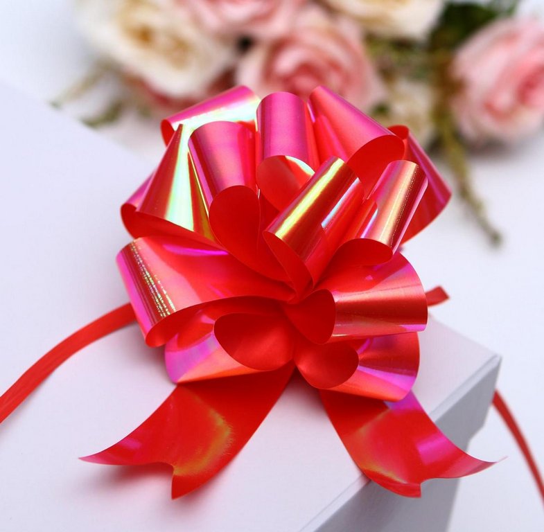 Бант Шар 30мм красный (перламутр)