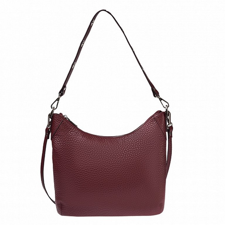 Сумка женская Dr.Koffer 30*20*10 см, нат. кожа, бордо