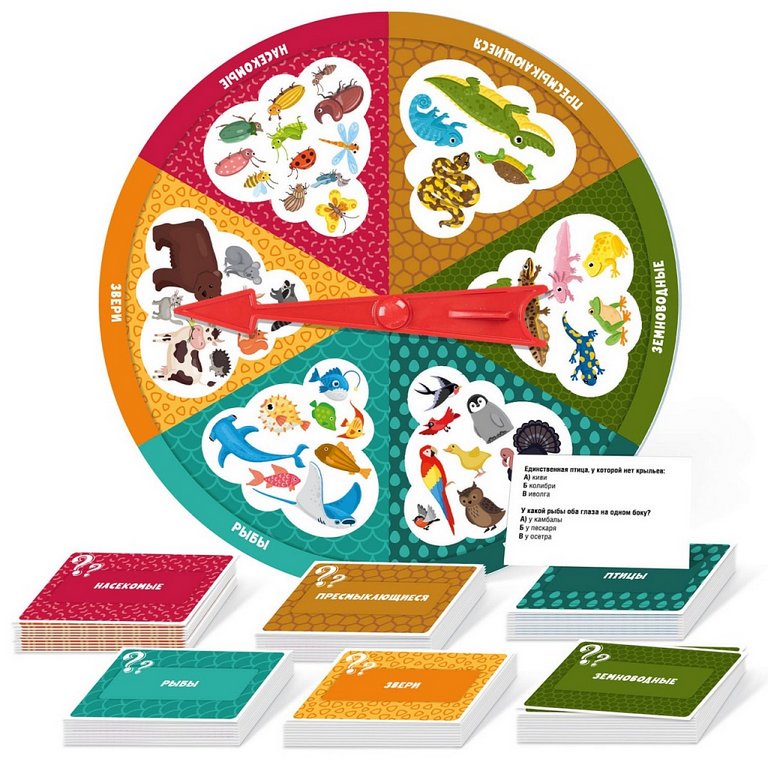 Игра настольная  Викторина .6+ "Животный мир" ДЕСЯТОЕ КОРОЛЕВСТВО