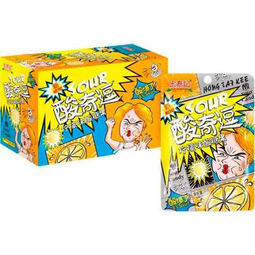 Леденцы Sour Candy Mini "Лимон" кислые 26 г